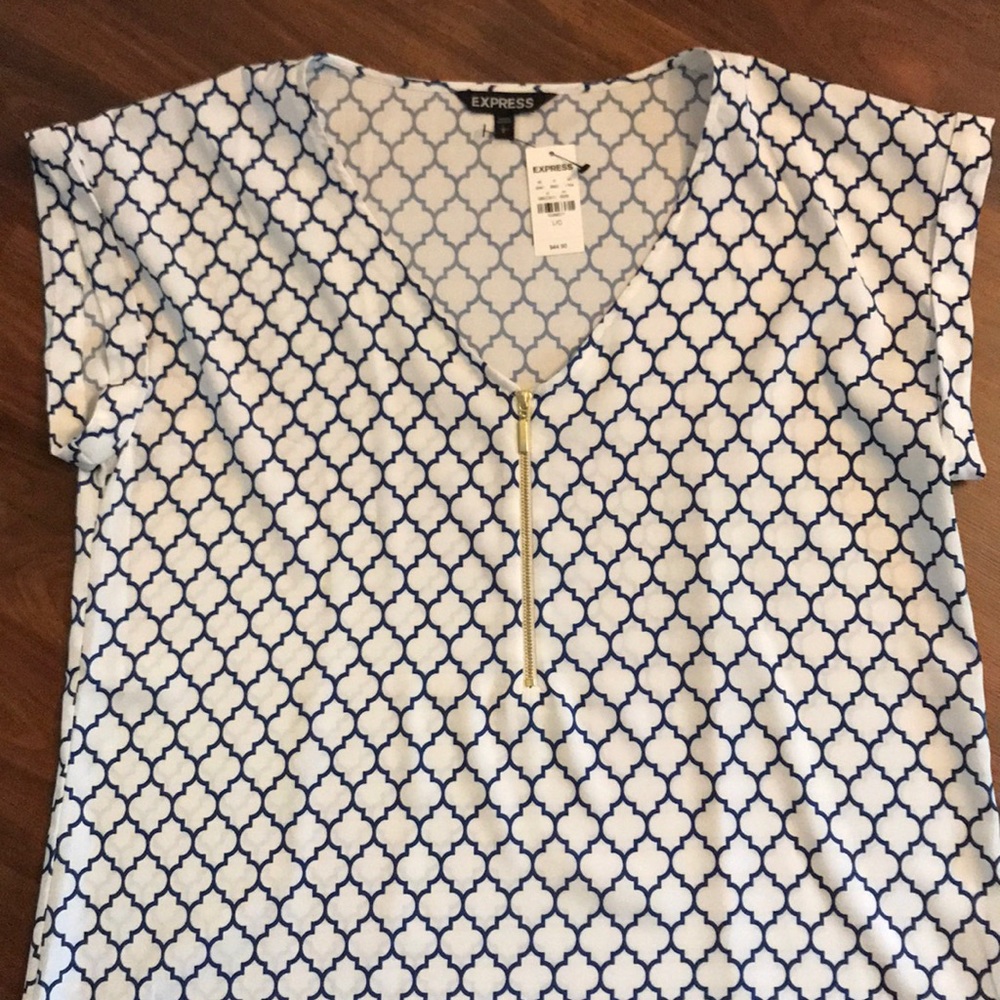 Express zip front shirt